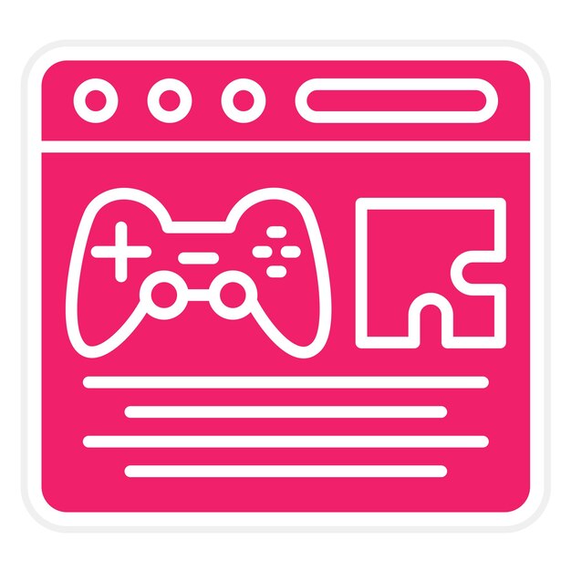 Vector Design Games and Hobby Icon Style