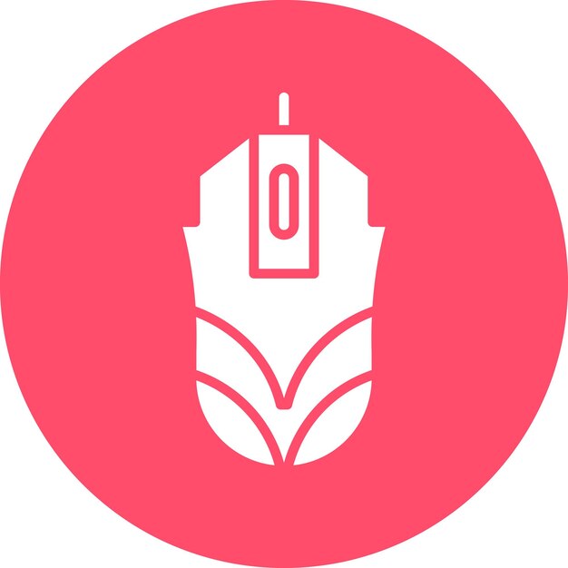 Vector Design Gaming Mouse Icon Style