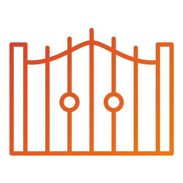 Vector Design Gate Icon Style