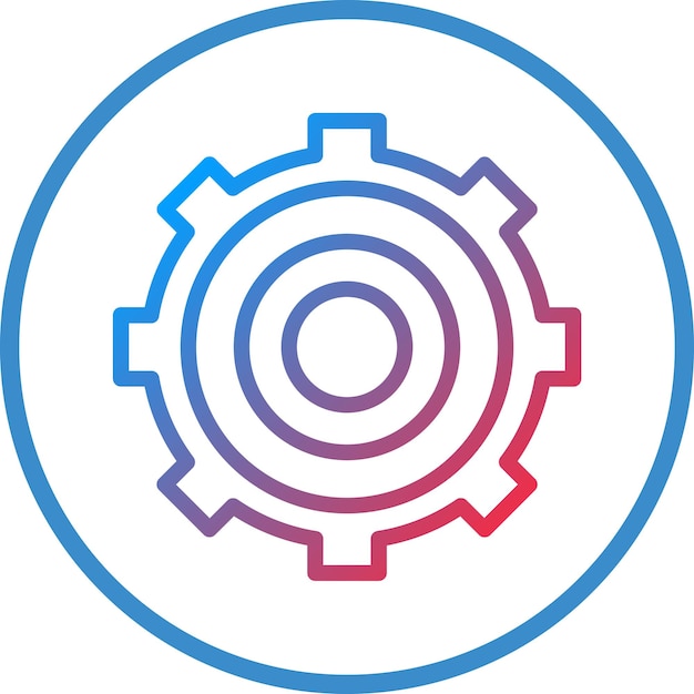 Vector Design Gear Icon Style