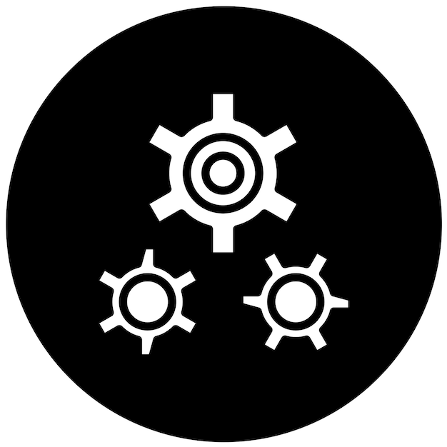 Vector Design Gear Icon Style