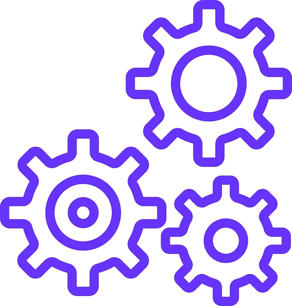 Vector Design Gear Icon Style