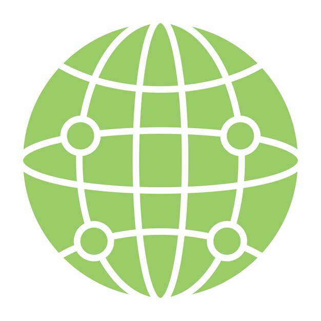 Vector Design Global Network Icon Style