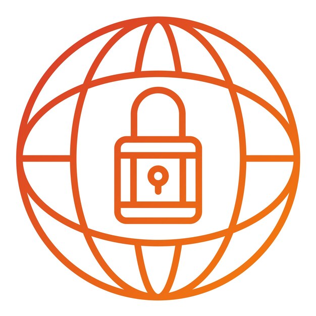 Vector Design Global Security Icon Style