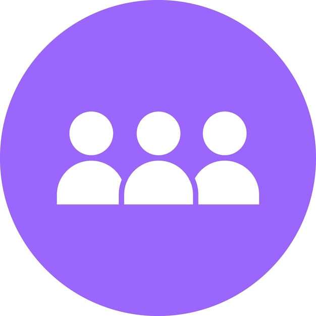 Vector Design Group Member Icon Style