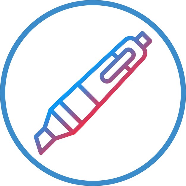 vector design highlighter icon style