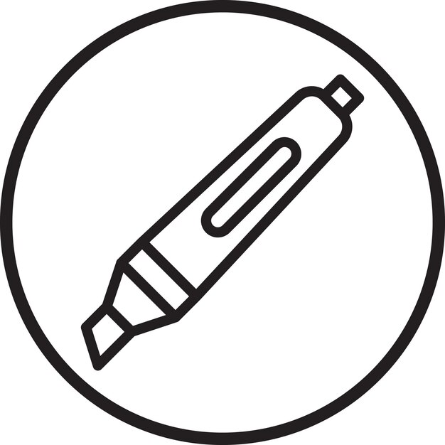 Vector Design Highlighter Icon Style