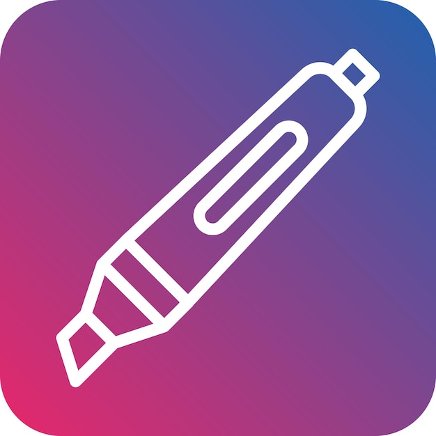 Vector Design Highlighter Icon Style