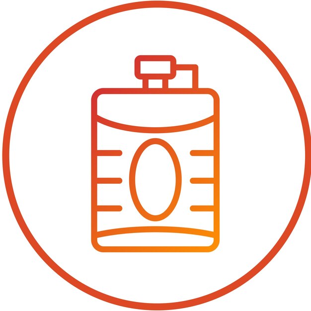 Vector Design Hip Flask Icon Style