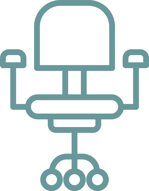 Vector Design Home Office Chair Icon Style