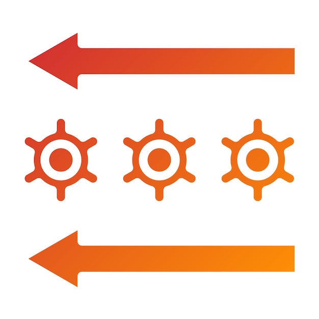 vector design horizontal integration icon style