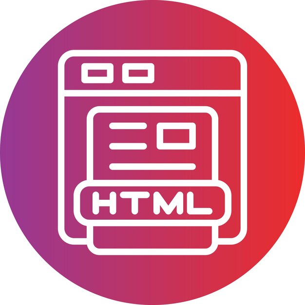 vector design html icon style