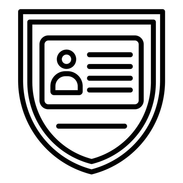 Vector Design IdentityShield Icon Style