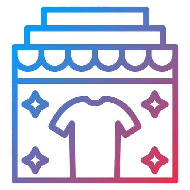 Vector Design In Store Display Icon Style