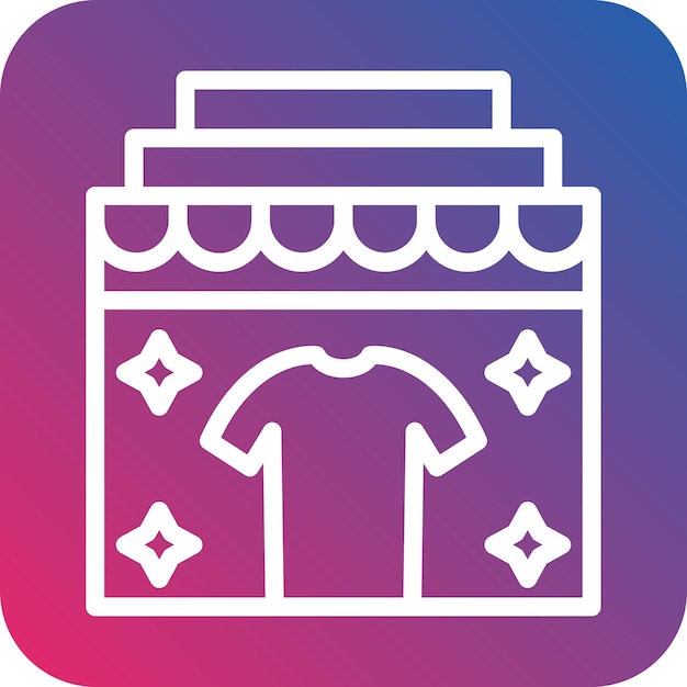 Vector Design In Store Display Icon Style