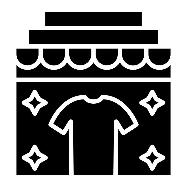 Vector Design In Store Display Icon Style