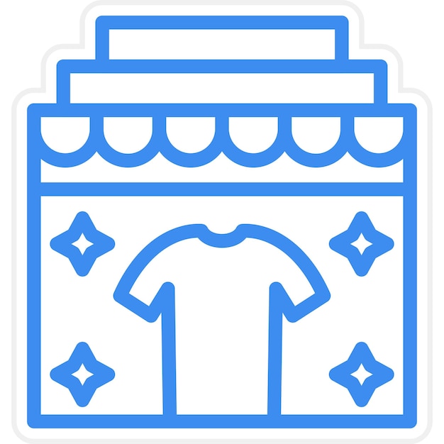 Vector Design In Store Display Icon Style