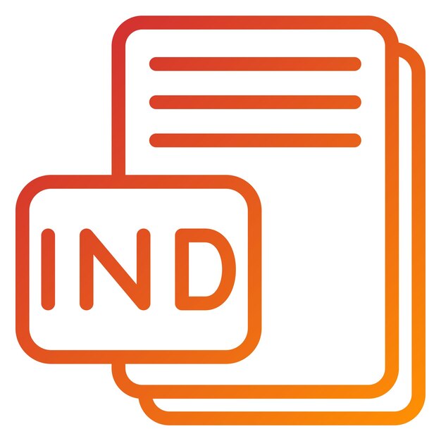 Vector Design IND Icon Style