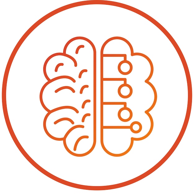 Vector Design Intelligence Icon Style