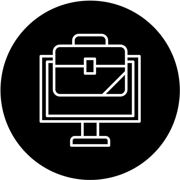 Vector Design Job Platform Icon Style