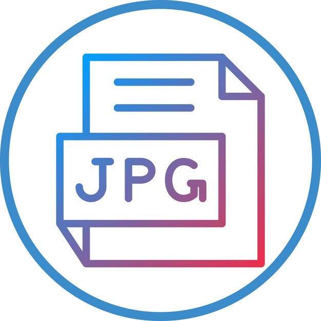 Vector Design JPG Icon Style
