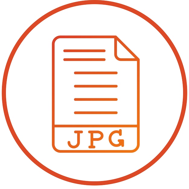 Vector Design JPG Icon Style