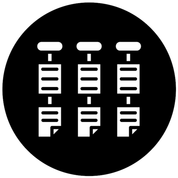 Vector Design Kanban Icon Style