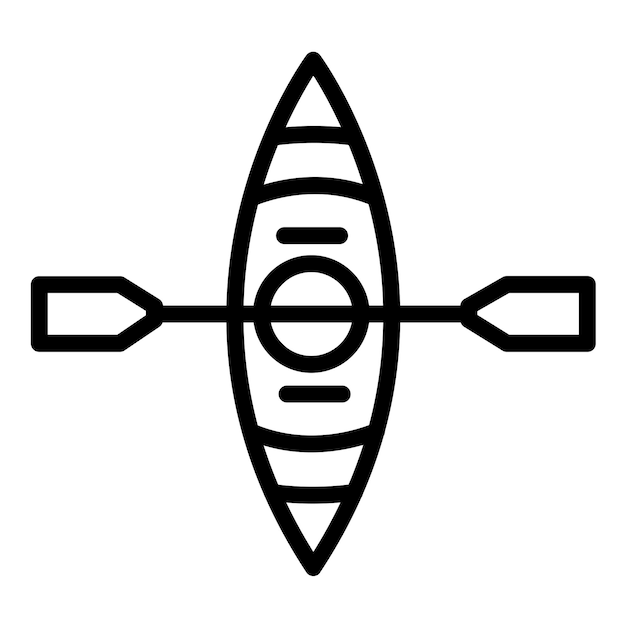 Vector Design Kayak Icon Style