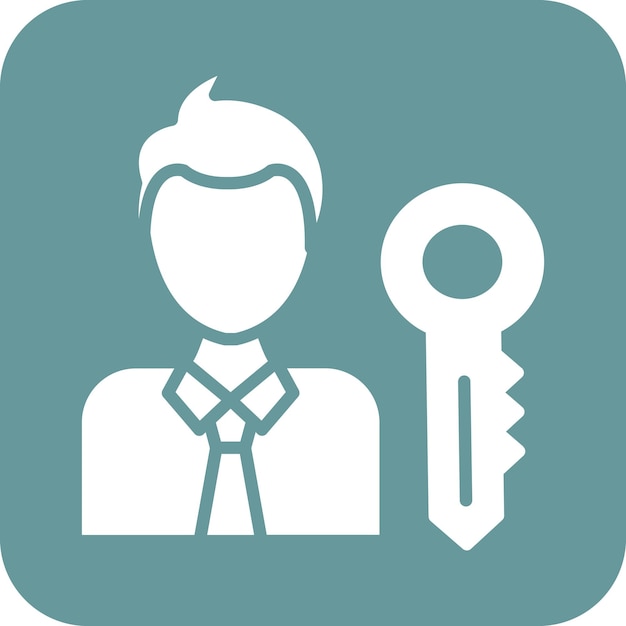 Vector Design Key Accounts Icon Style