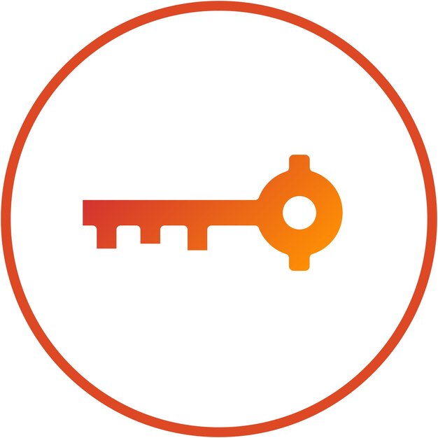 Vector Design Key Icon Style