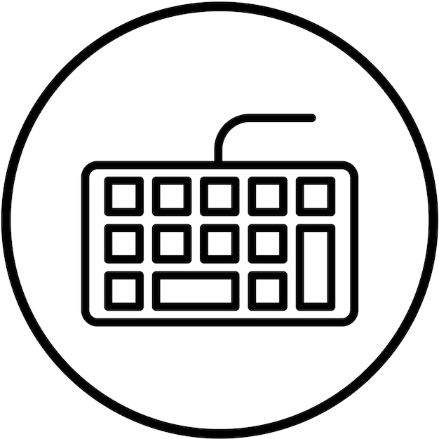 Vector Design Keyboard Icon Style