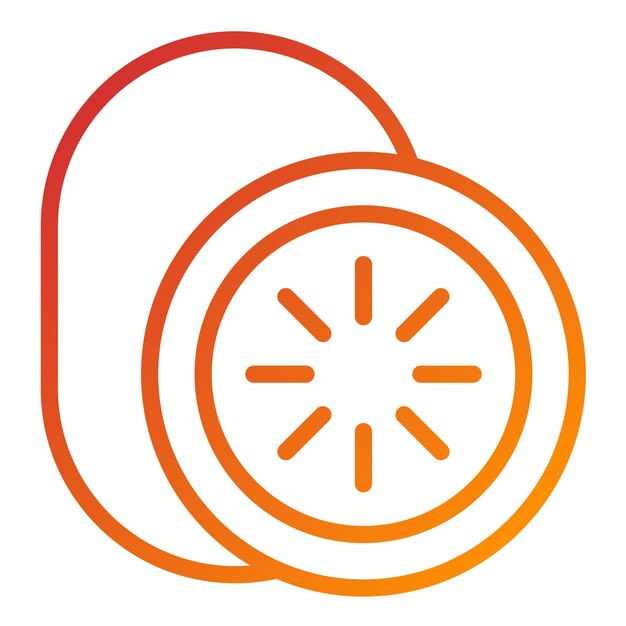 Vector Design Kiwi Icon Style