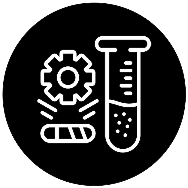 Vector Design Lab Process Icon Style