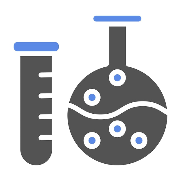 Vector Design Laboratory Flask Icon Style
