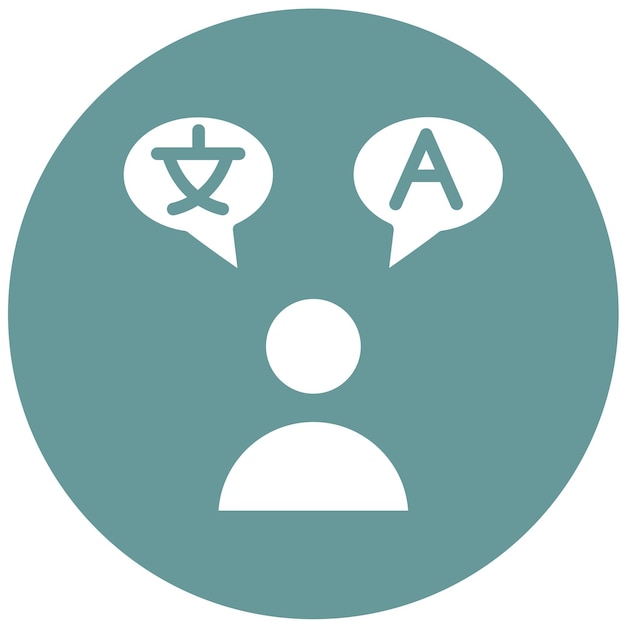 Vector Design Language Skills Icon Style