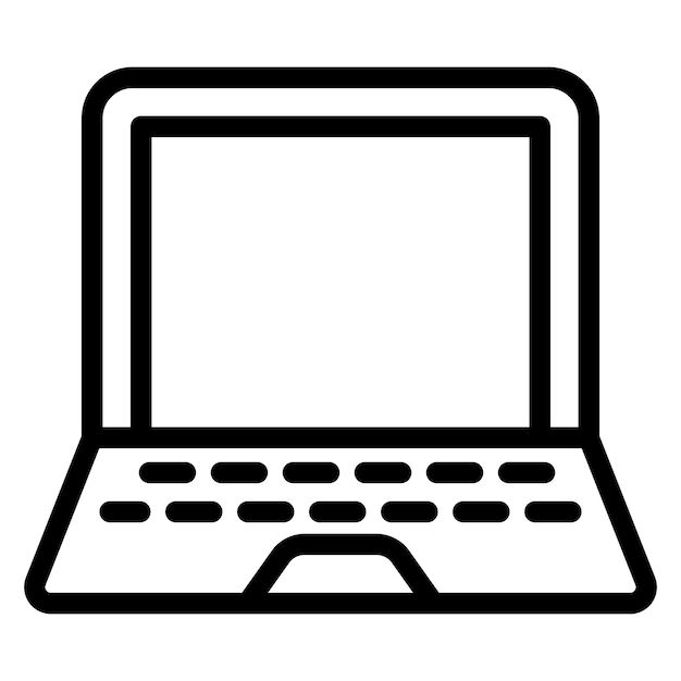 Vector Design Laptop Icon Style
