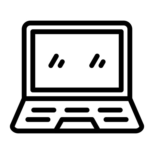Vector Design Laptop Icon Style