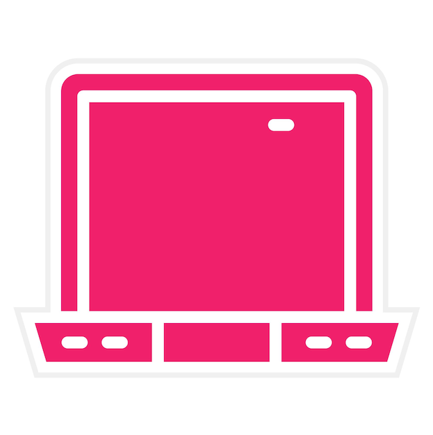 Vector Design Laptop Icon Style