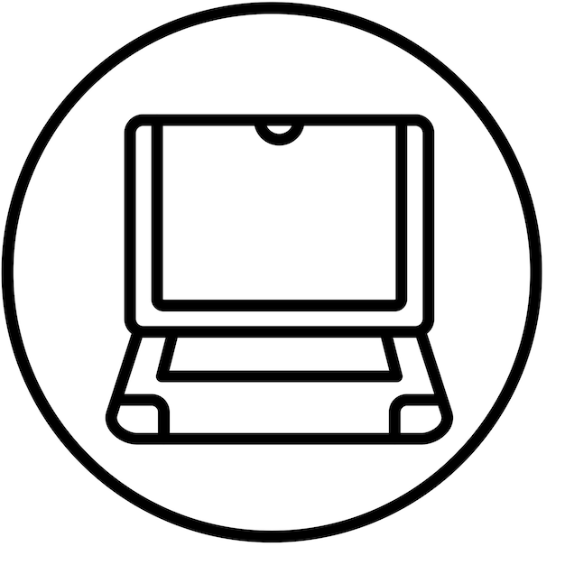 Vector Design Laptop Icon Style