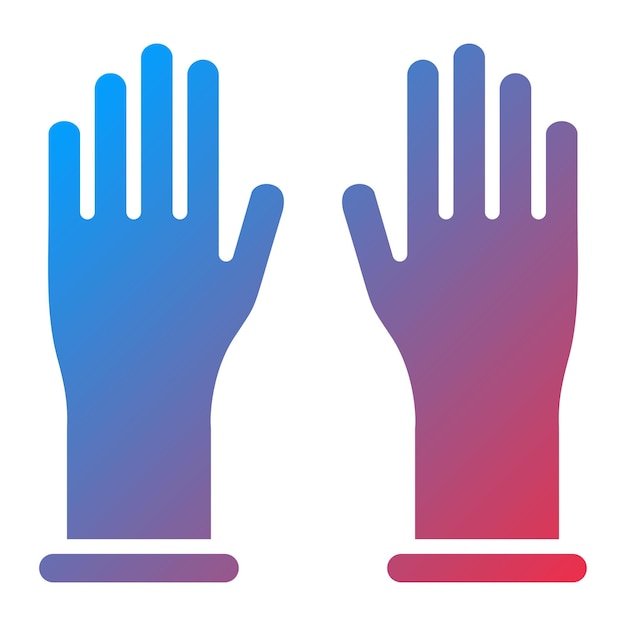 Vector Design Latex Gloves Icon Style