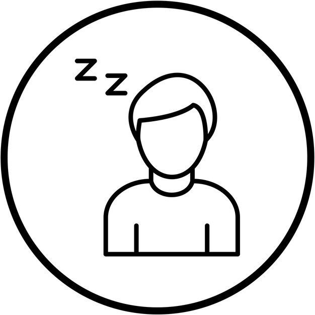 Vector Design Lazy Icon Style