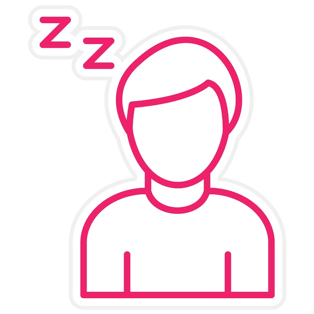 Vector Design Lazy Icon Style