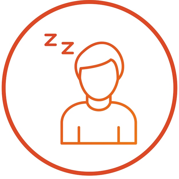 Vector Design Lazy Icon Style