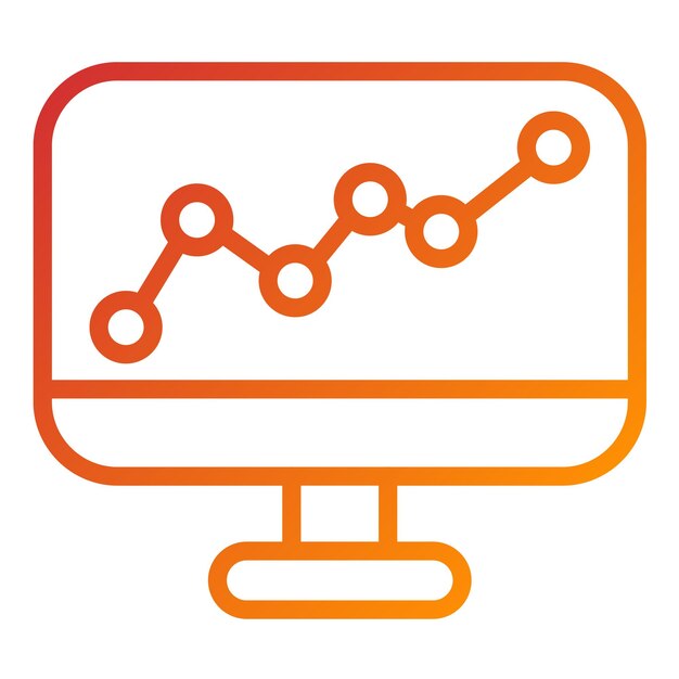 Vector Design Learning Analytics Icon Style