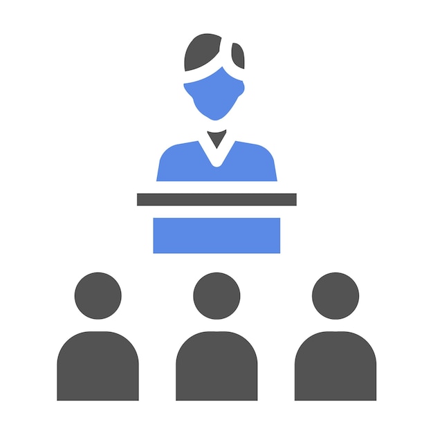 Vector Design Lecture Icon Style