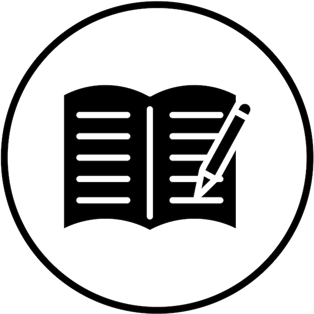 Vector Design Lecture Notes Icon Style