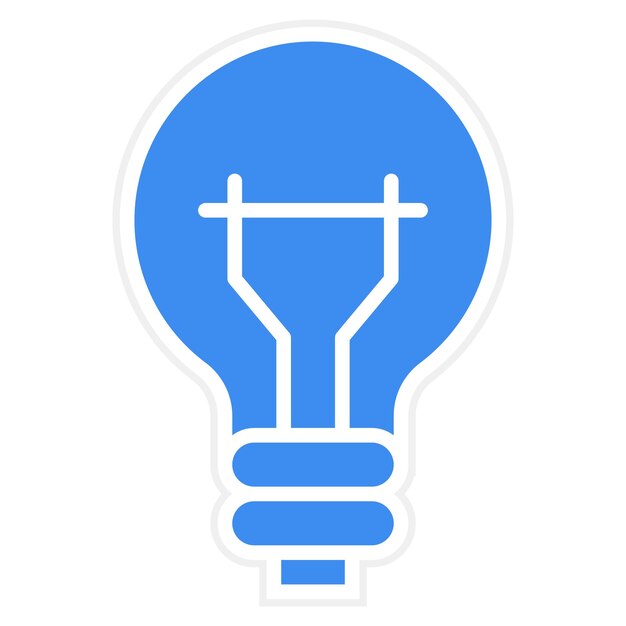 Vector Design Light Bulb Icon Style