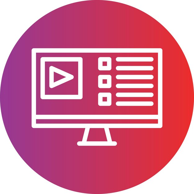 Vector Design Live Channel Icon Style