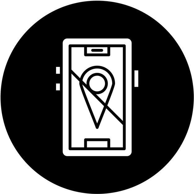 Vector Design Location Disable Icon Style