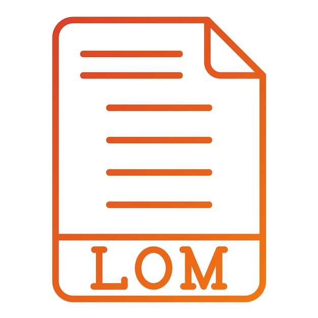 vector design lom icon style